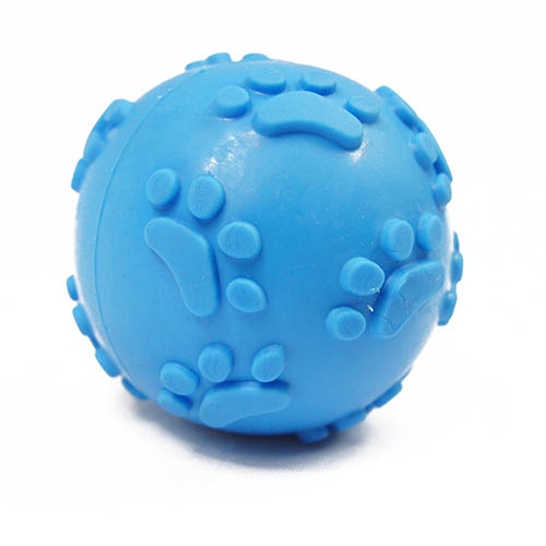 Bola de brinquedo com pegadas de pata para cães