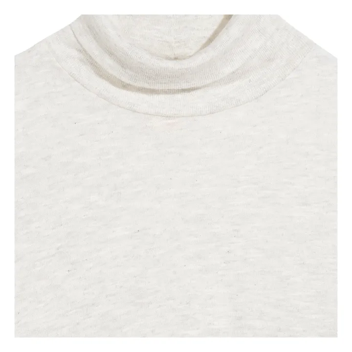 Bellerose Col roulé côtelé Mamie | Gris chiné