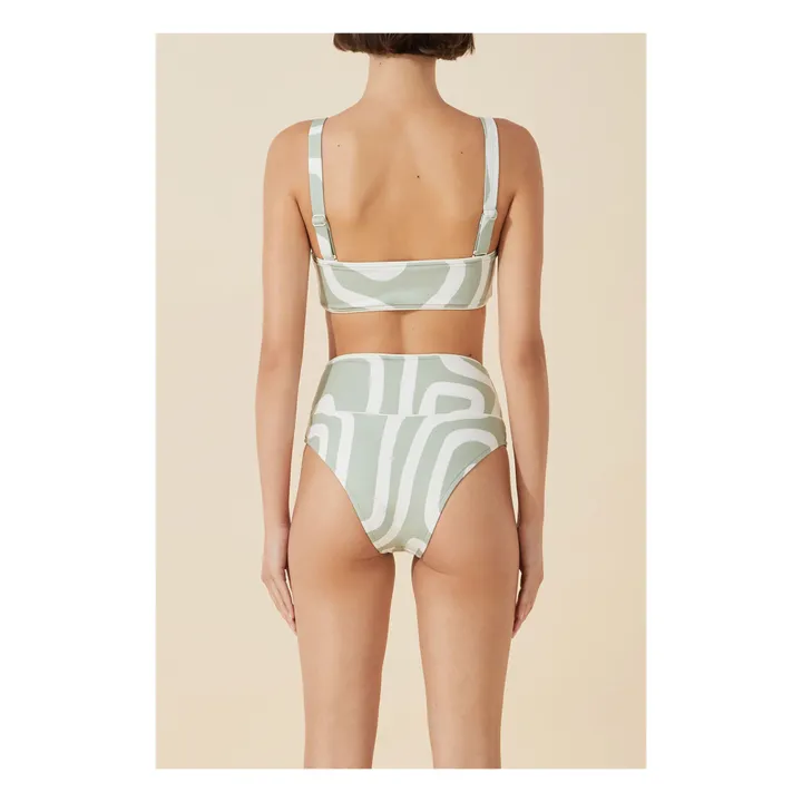 Zulu & Zephyr Haut de Maillot Moss | Gris vert