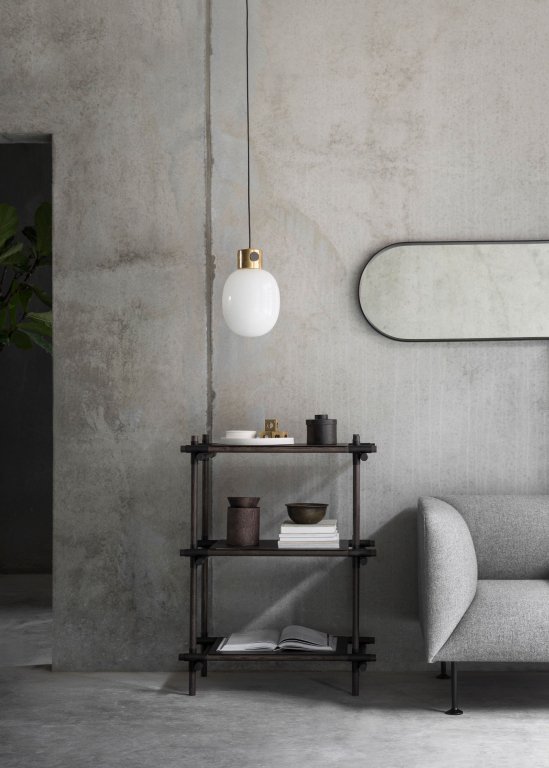 Audo Copenhagen Norm Wall spiegel ovaal zwart