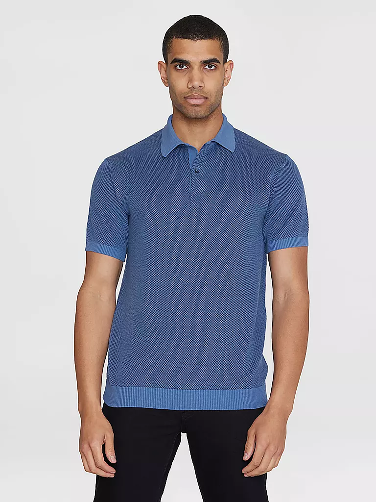 KNOWLEDGE COTTON APPAREL Poloshirt  blau