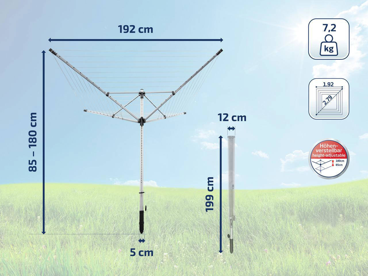 Leifheit droogmolen Lino Lift 600 quick start (evo)