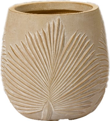 Decoris bloempot Axel beige D 23 H 23 cm
