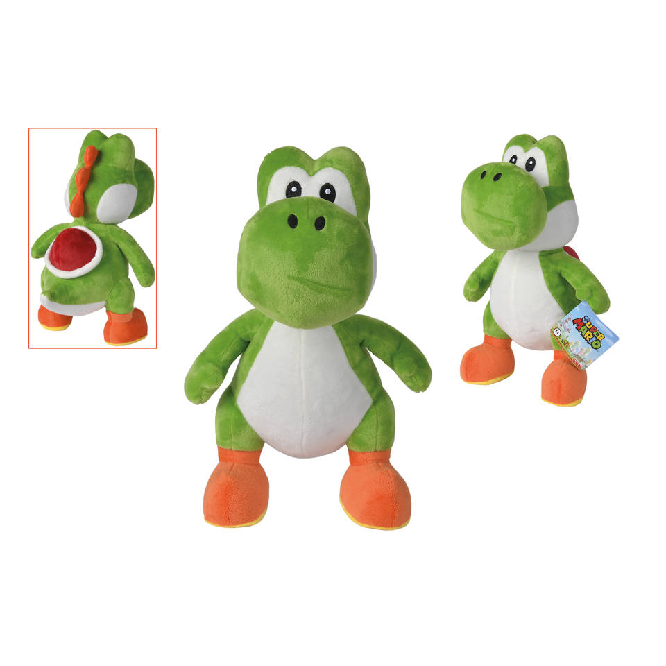 Super Mario Yoshi pluchen knuffel - 30 cm