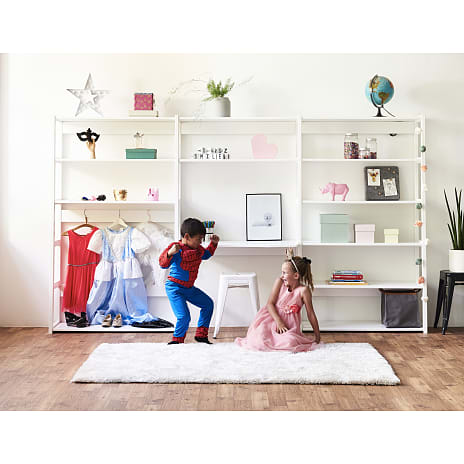Hoppekids Storey reol med 12 hylder og skriveplade