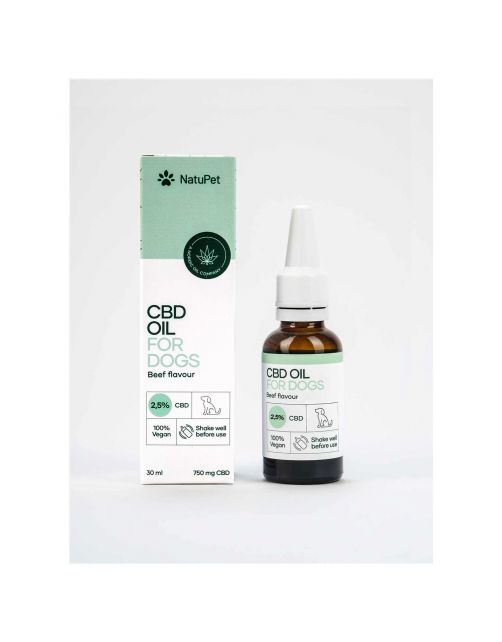 Natupet Cbd Oil For Dogs 2.5% Rund - Hennepolie