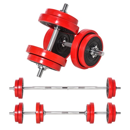 Conjunto de halteres Homcom A91-155 de 20 kg