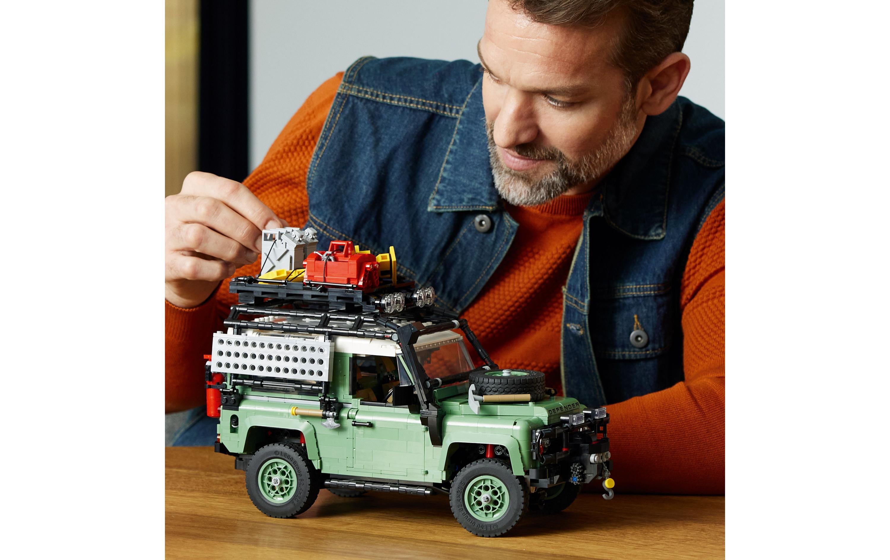 Icons Klassischer Land Rover Defender 90 10317<br>Geländewagen-Bausatz