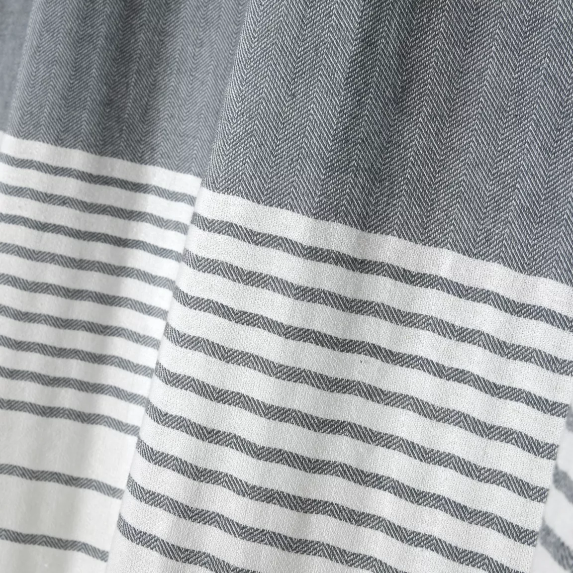 Rideau coton (140 x 260 cm) Escale Gris