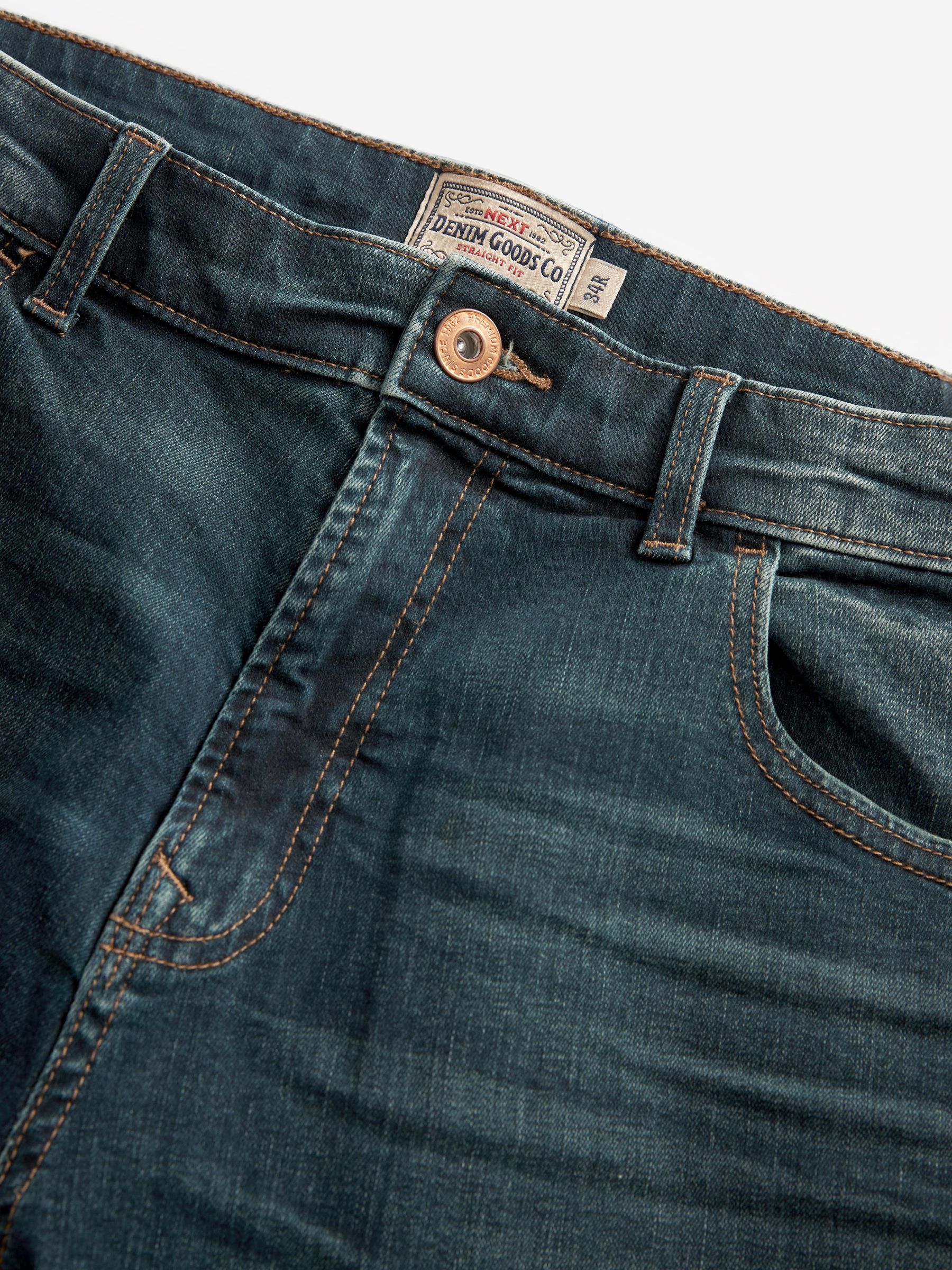 Middentint - Straight fit - Authentieke stretch denim jeans