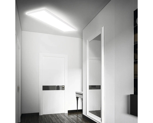 LED-paneel IP44 33W 4800 lm 4000 K wit 20x98 cm Slim + Backlight Effect