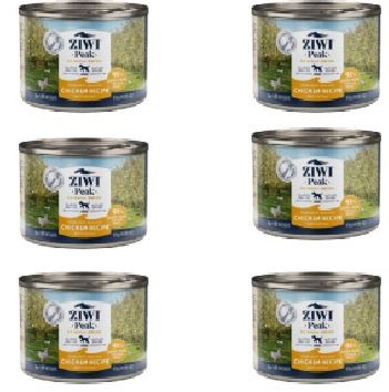 Ziwipeak -6 x Kyllingvådfoder til hunde 170 gr.
