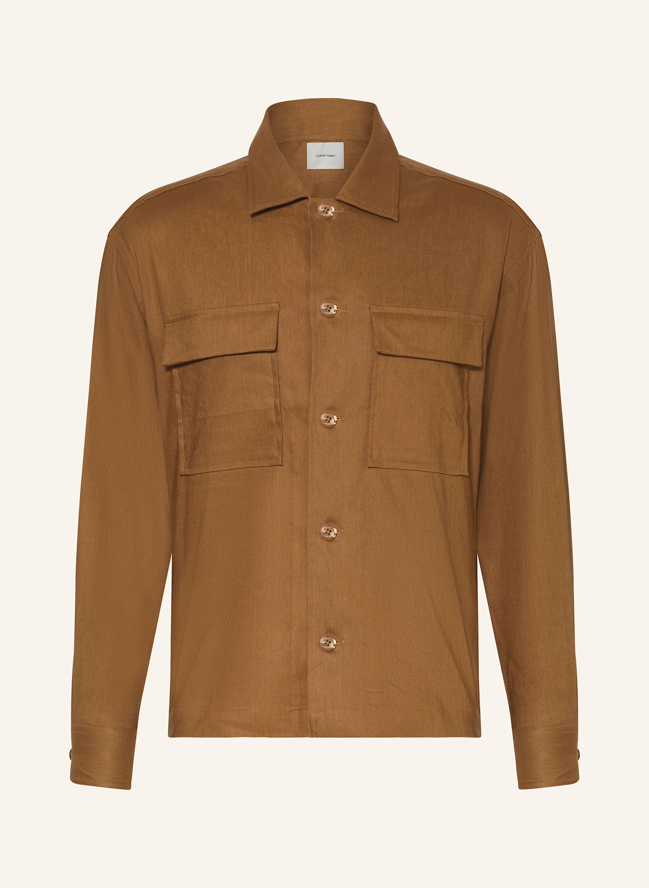 Calvin Klein Overjacket mit Leinen