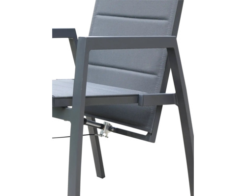 Destiny COSTA tuinstoel 56 x 60 x 105 cm antraciet