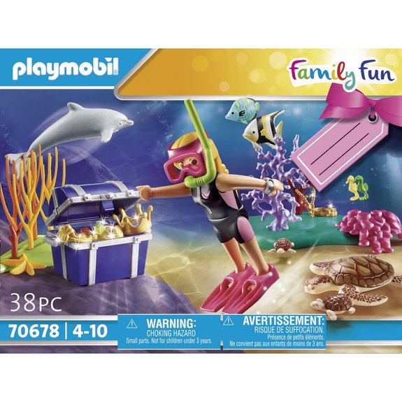 Set cadeau plongeuse sous-marine - Playmobil Familly Fun 70678