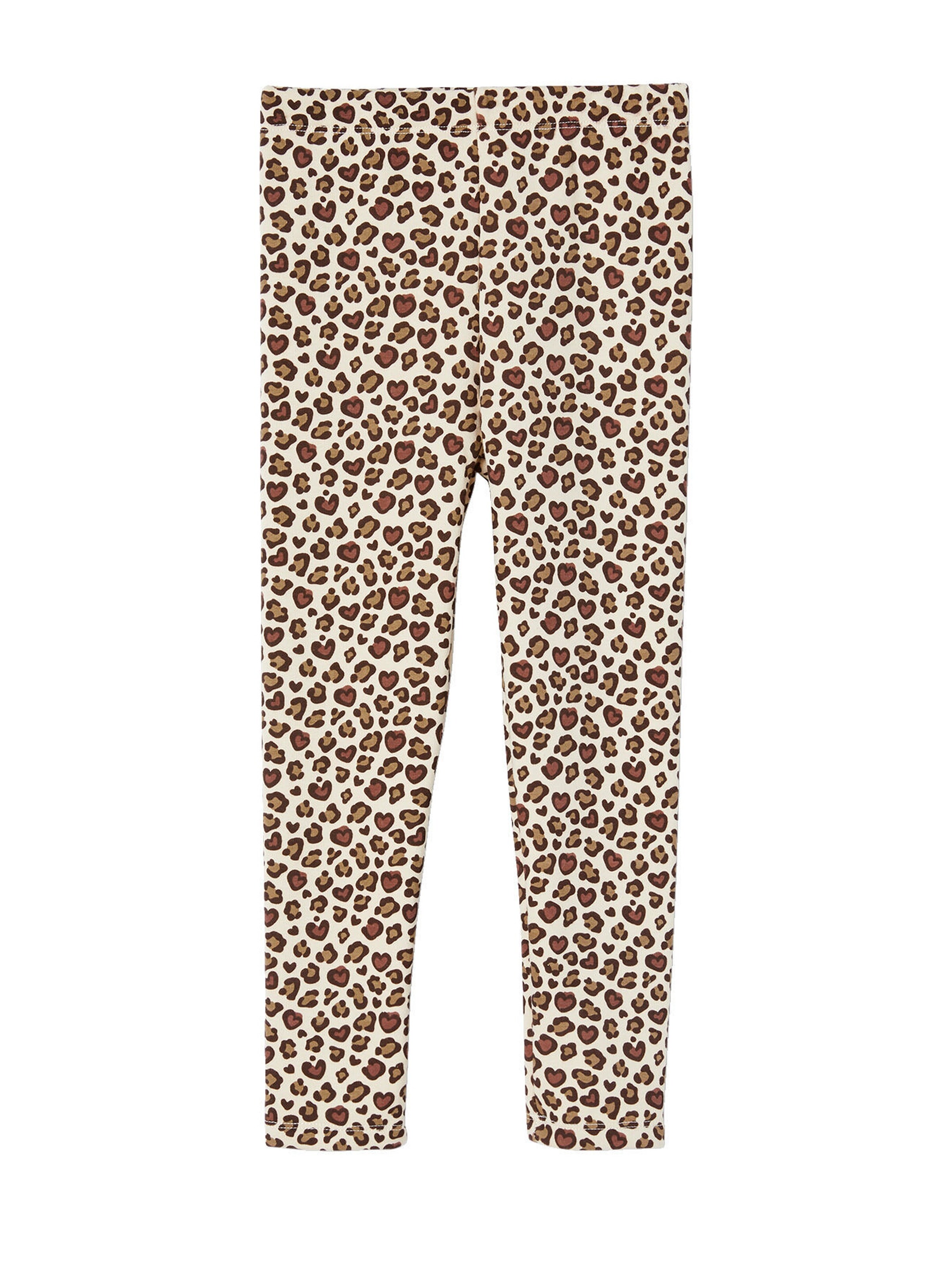Vertbaudet Mädchen Thermo-Leggings braun bedruckt