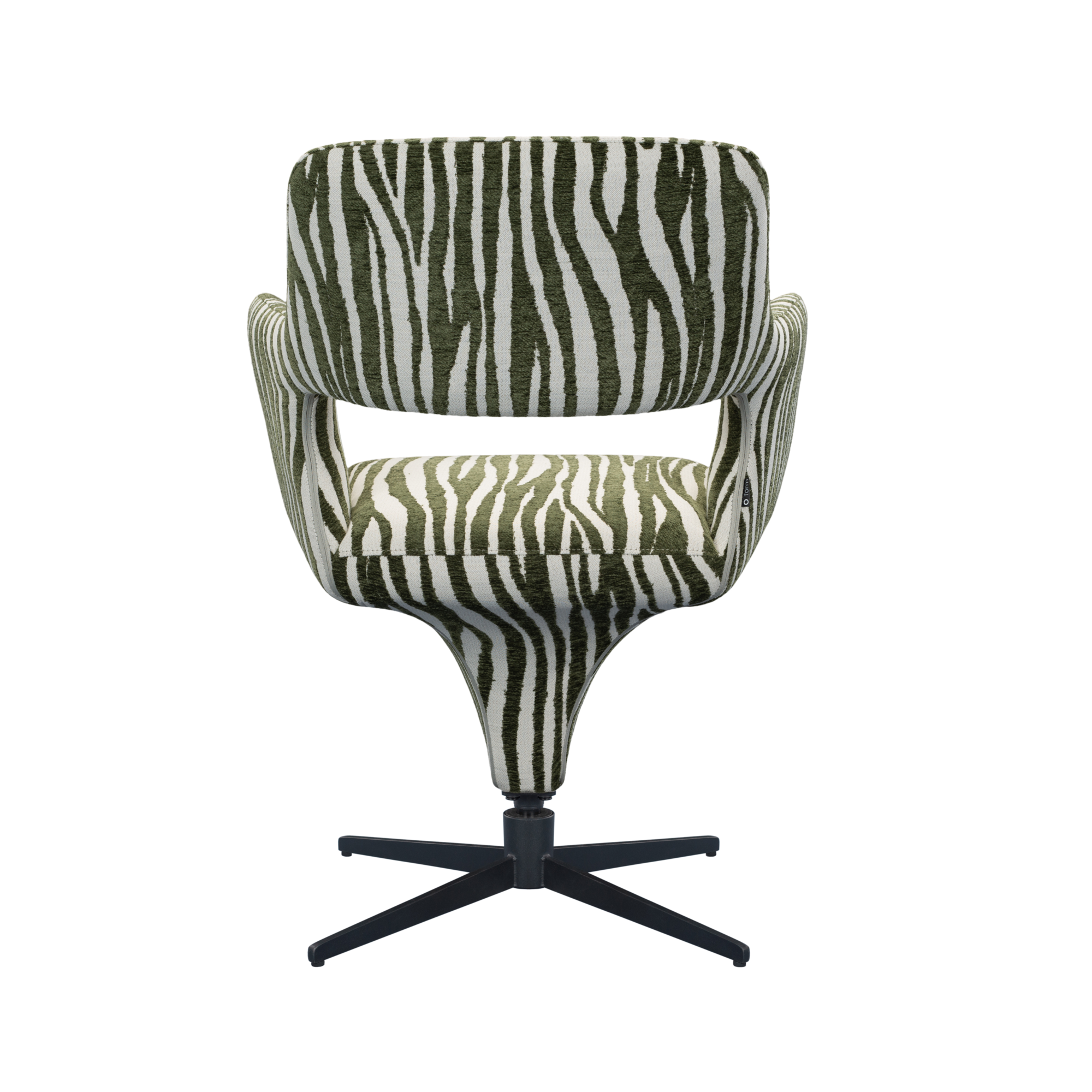 Eetkamerstoel Rex zebra groen-offwhite