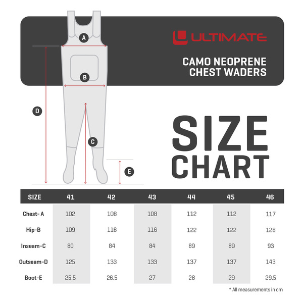 Waders Ultimate Camo Néoprène Chest V2
