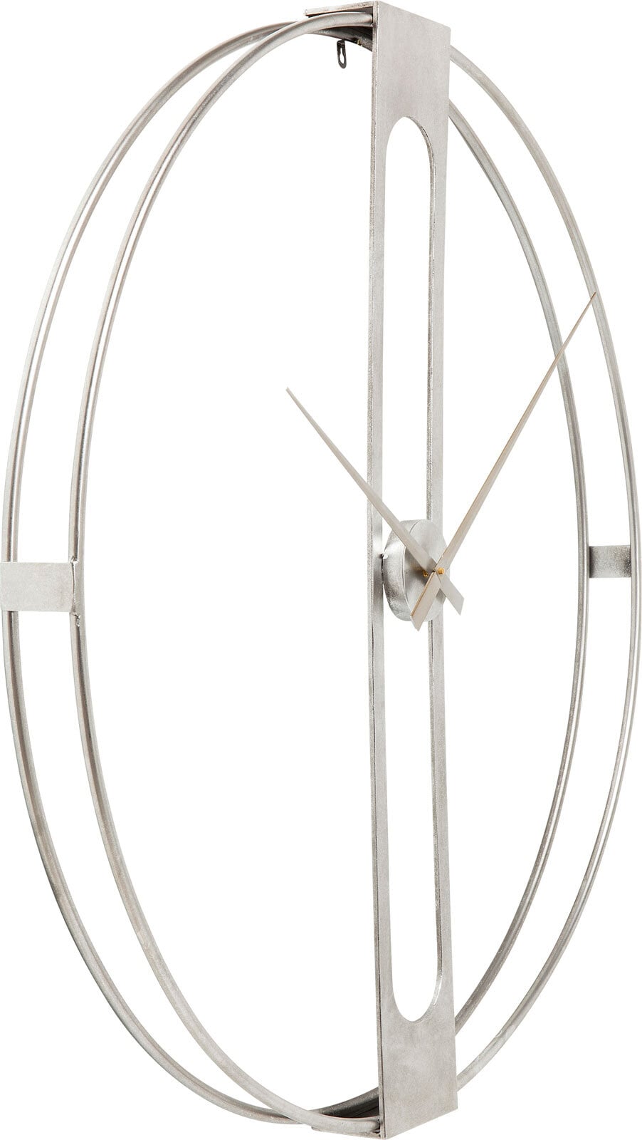 KARE DESIGN Wanduhr CLIP 60 cm silberfarbig