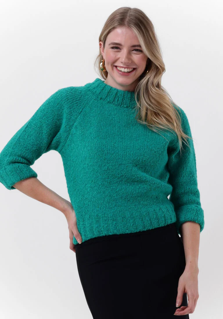 PENN & INK groene penn & ink trui pullover 3/4