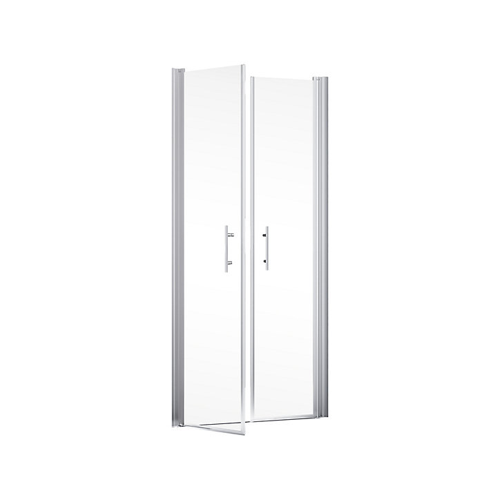 Portes de douche battantes, 90 x 192 cm, Schulte NewStyle, verre transparent anticalcaire
