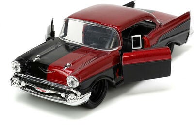 Jada Toys DC Comics Bil med Figur Harley Quinn & 1957 Chevy Bel Air 1:32