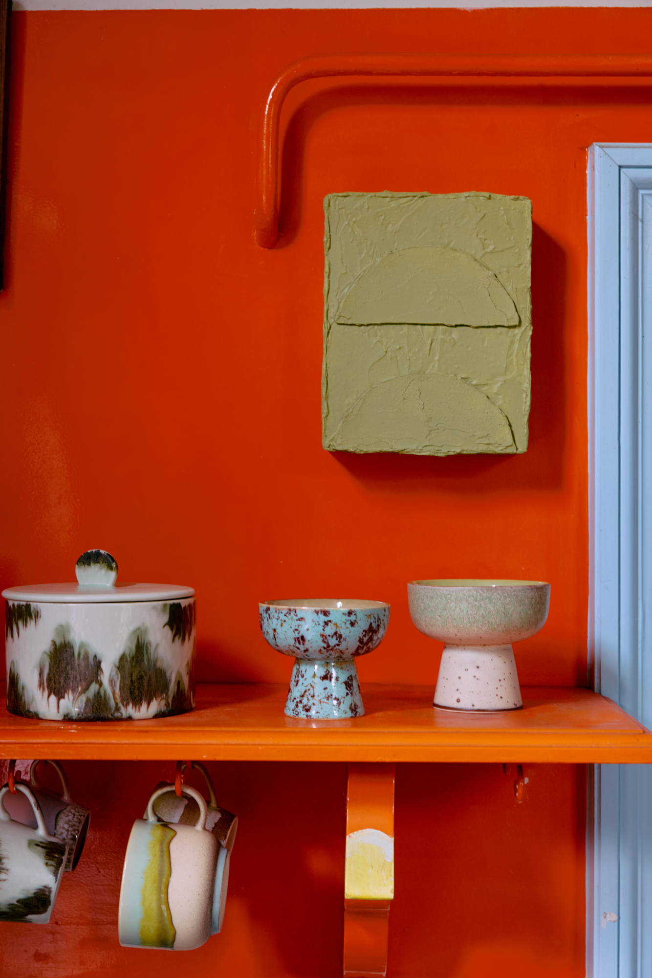 Servies 70's Ceramics tapas schaaltje op voet L slush