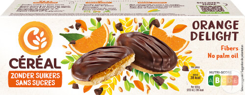 Céréal Sans Sucres Biscuits Moelleux Orange Delight 140g