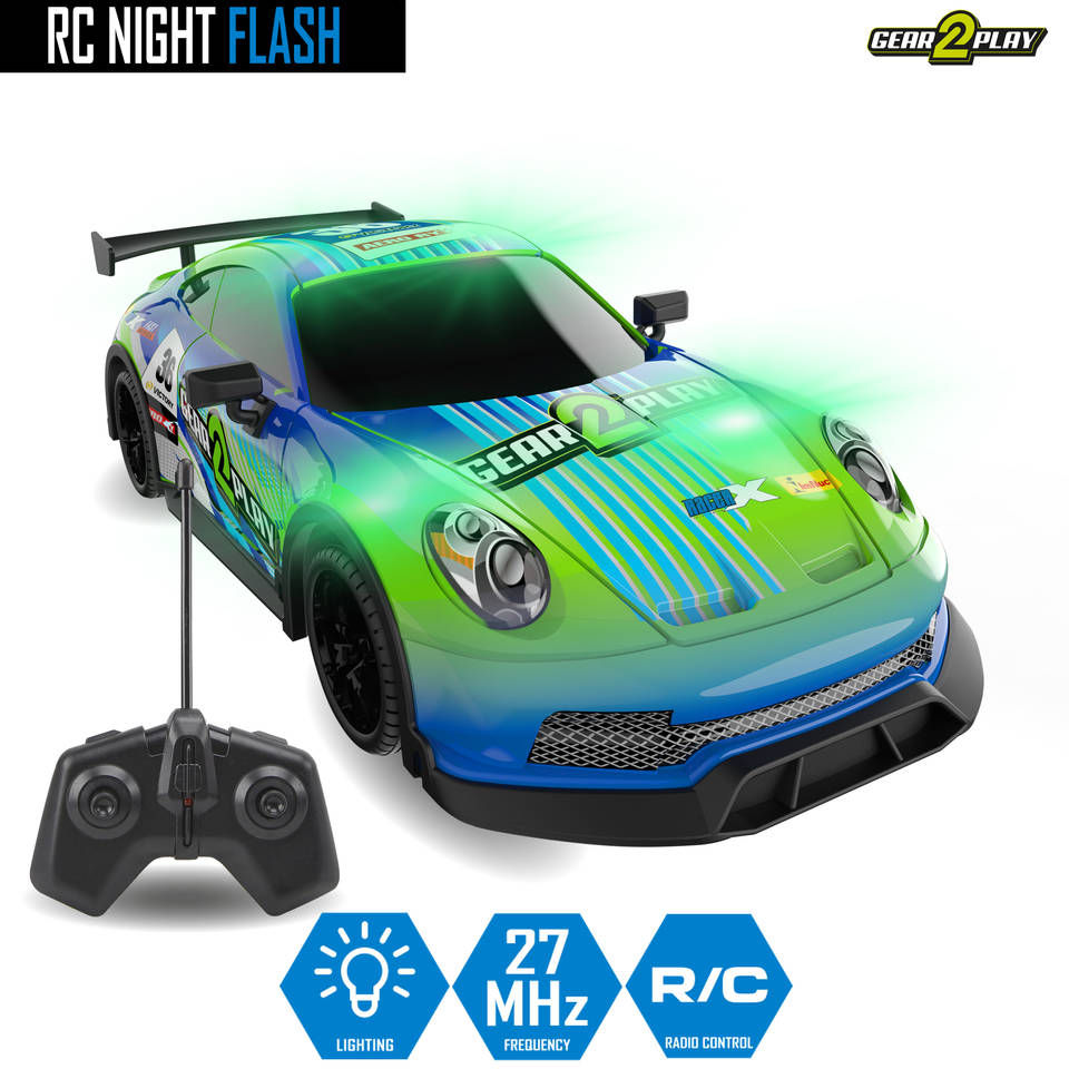 Gear2Play op afstand bestuurbare Night Flash raceauto - 1:16