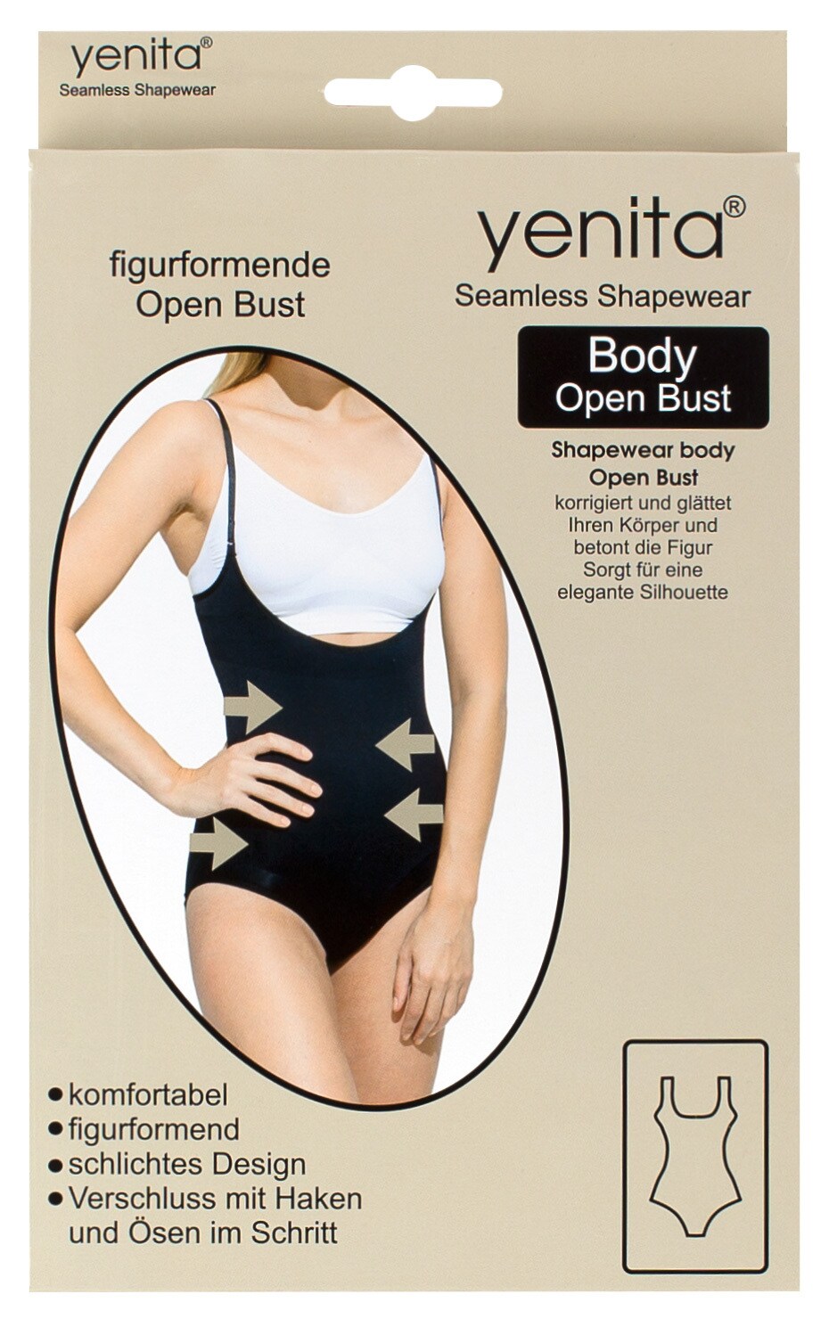 Yenita® Shapewear Formbody ohne Brustteil Seamless