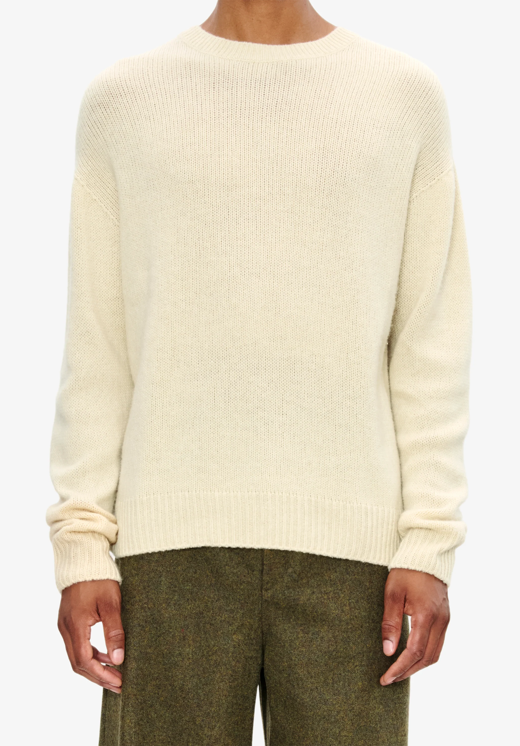 Pull col rond - Ecru