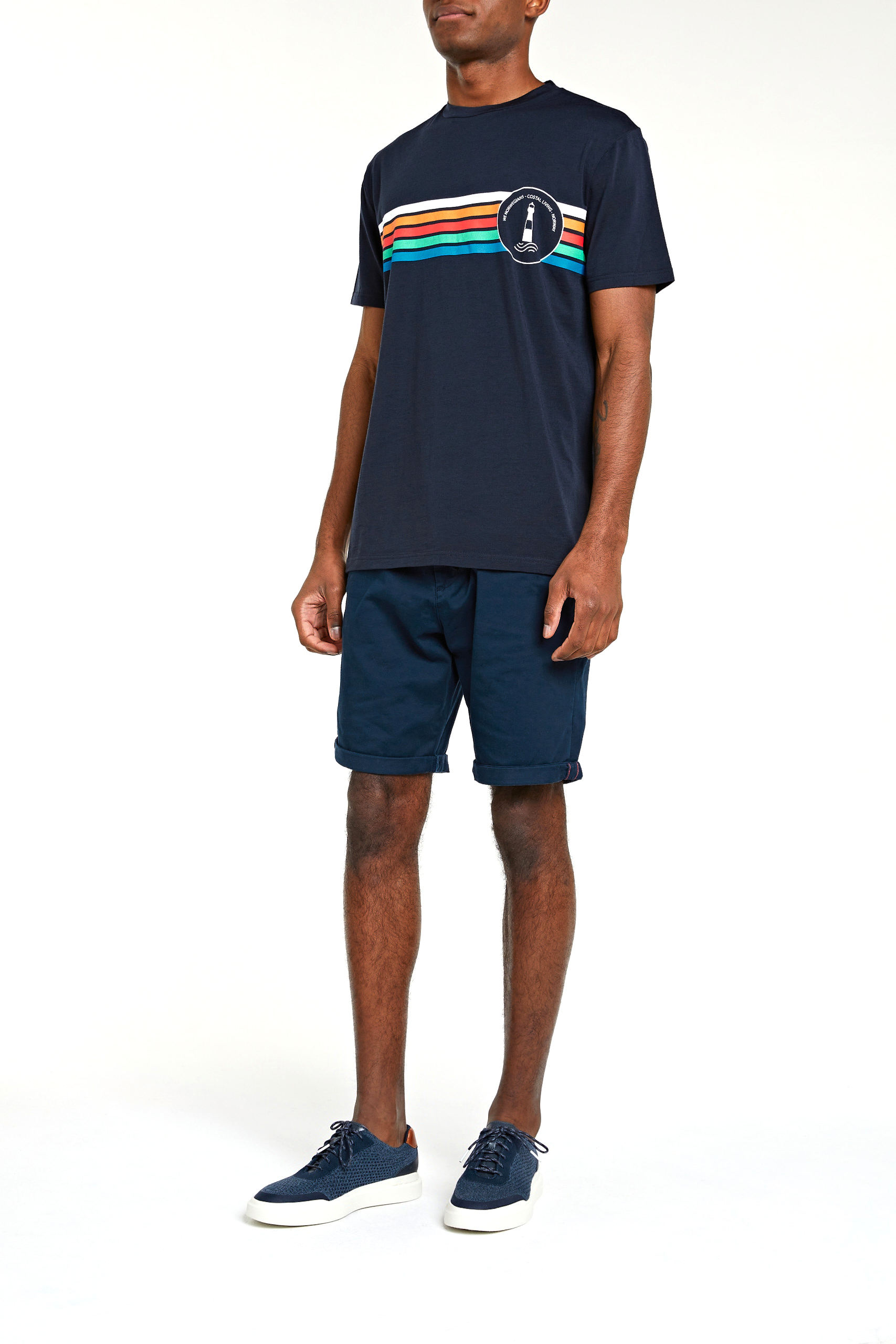 Heggholmen Tee Herre Navy Blue