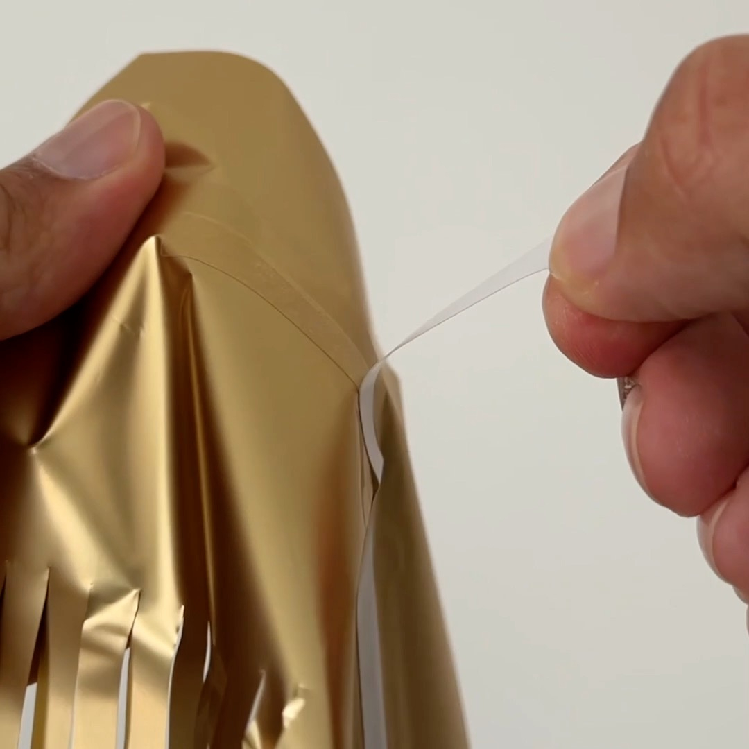 (2x1m) Party Deko Matter Lametta Vorhang Glänzender Fransen Vorhang Foto Hintergrund - Silber