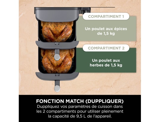 NINJA - Friteuse à air chaud Double Stack XL 9,5L SL400EU