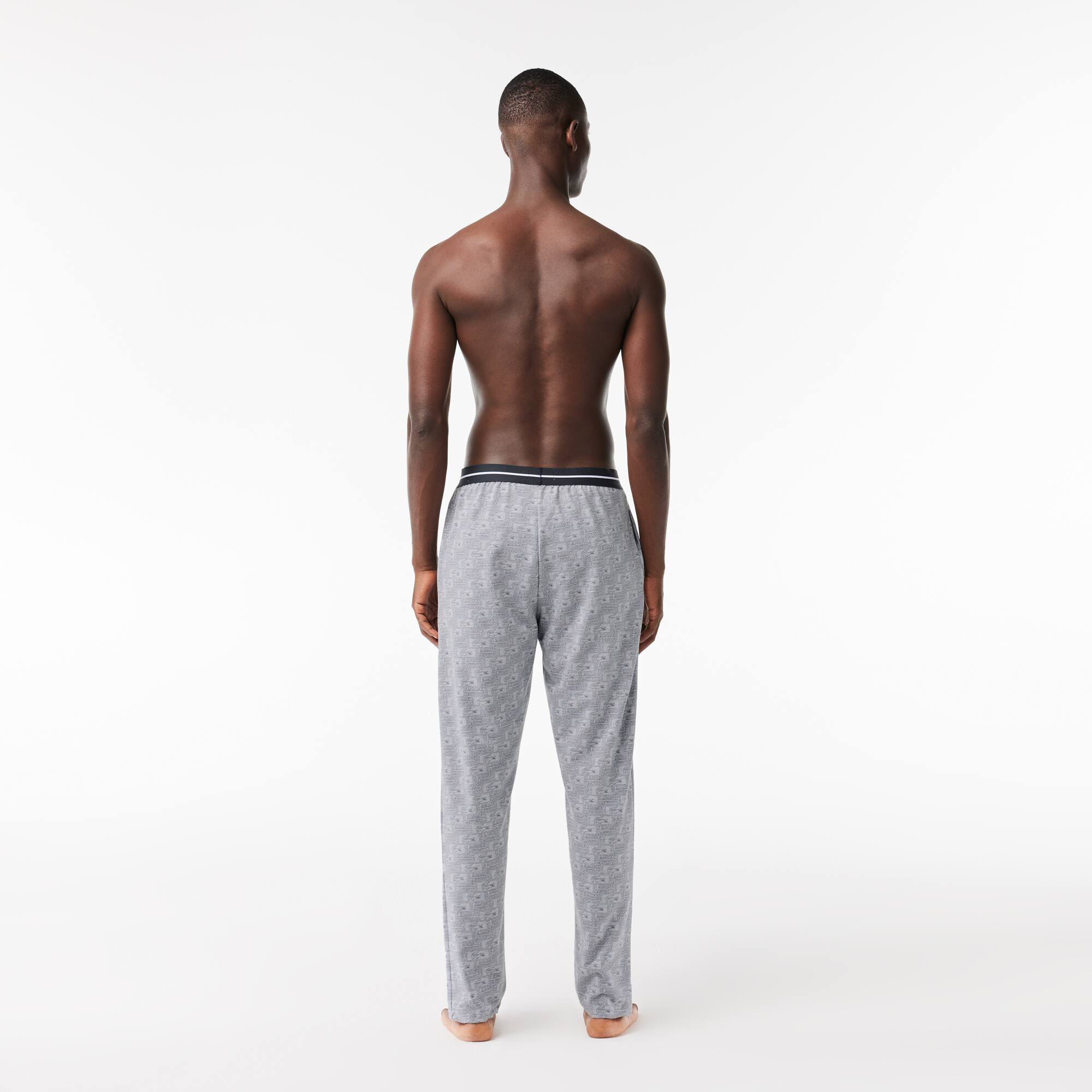 Pantalon d'intérieur en molleton de coton Pyjamas - Gris - Lacoste - Homme