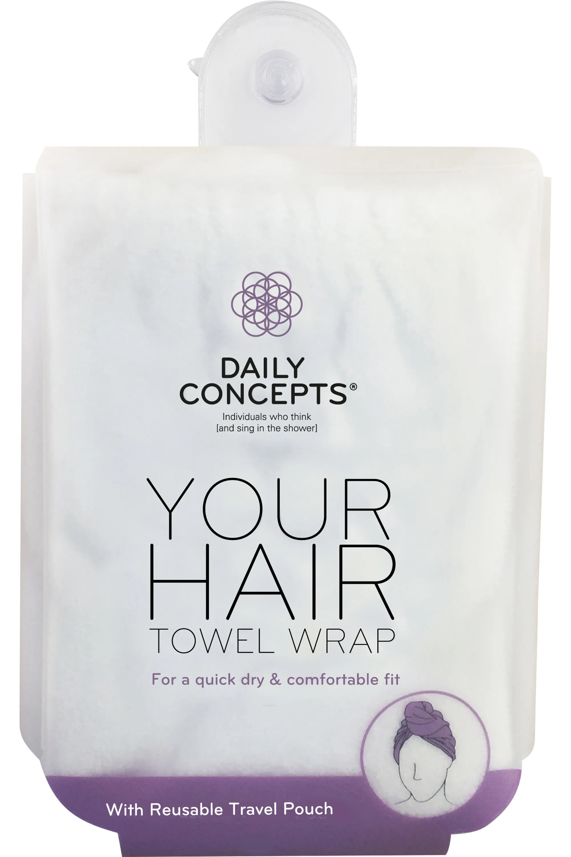 Daily Concepts Serviette absorbante cheveux Your Hair Towel Wrap