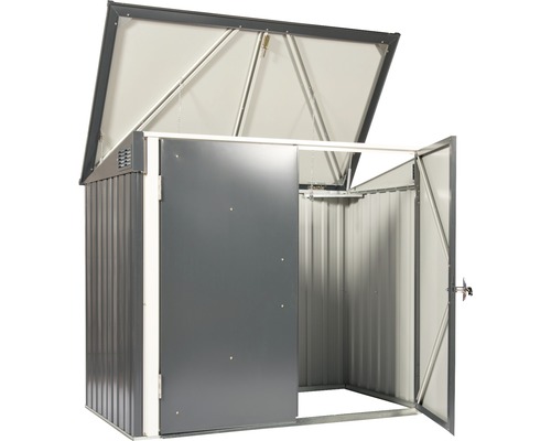 DuraMax opbergbox inclusief 2 sleutels, 154,2 x 96 x 130,5 cm, antraciet