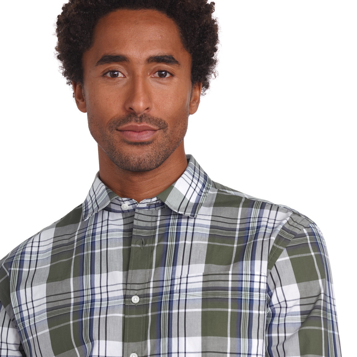 VanVaan Herren Hemd mit Karo-Muster oliv
