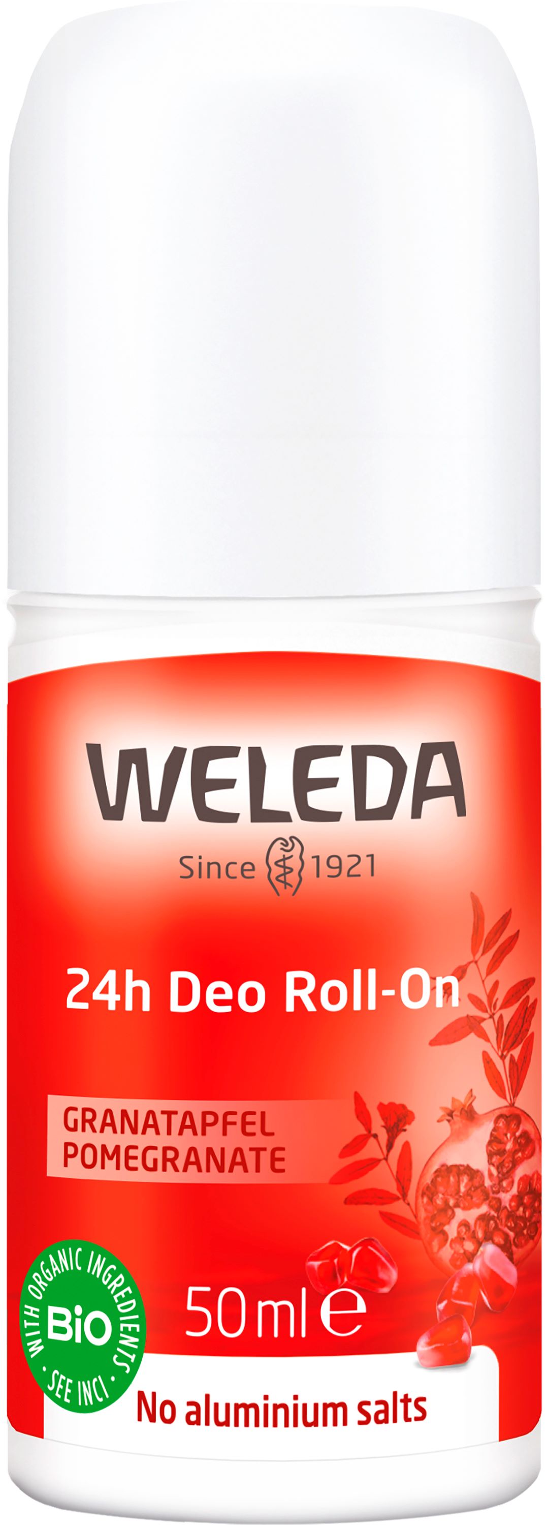 Weleda 24h Deo<br>50 ml, Roll-on, Roll-on, Granatapfel