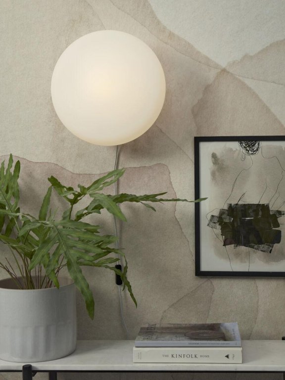 It's about Romi Sapporo wandlamp large Ø34 zand/wit
