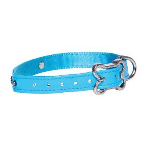 Coleira ajustável para cães modelo Luna, azul