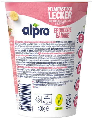 Alpro Soja Erdbeere Banane