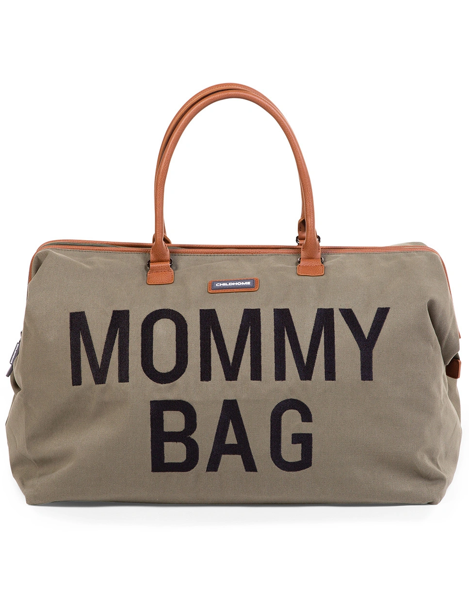 Wickeltasche MOMMY BAG CANVAS (55x30x40) in khaki