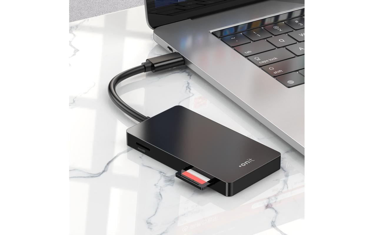 Card Reader Extern USB-C 3-in-1Speicherkartenleser mit drei Slots