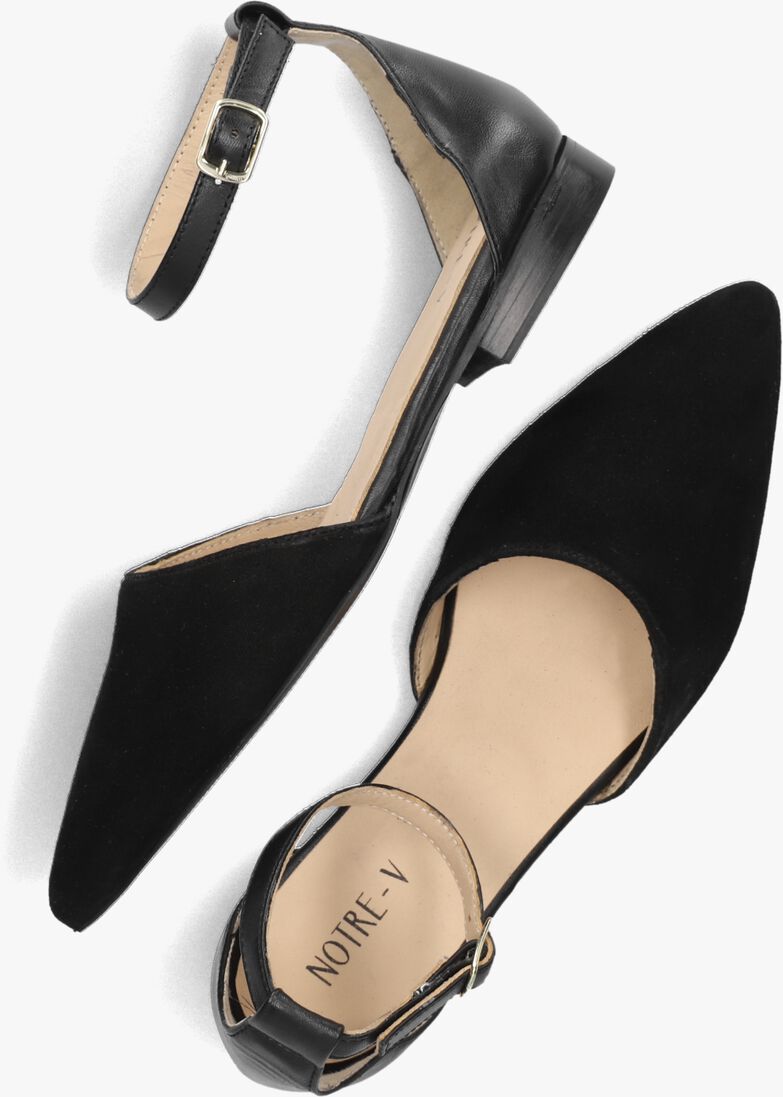 NOTRE-V zwarte notre-v ballerina's vk2163