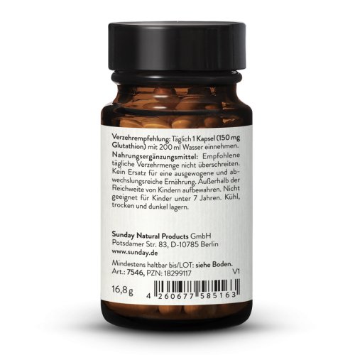 Sunday Natural Products  Glutathion Liposomal Kapseln