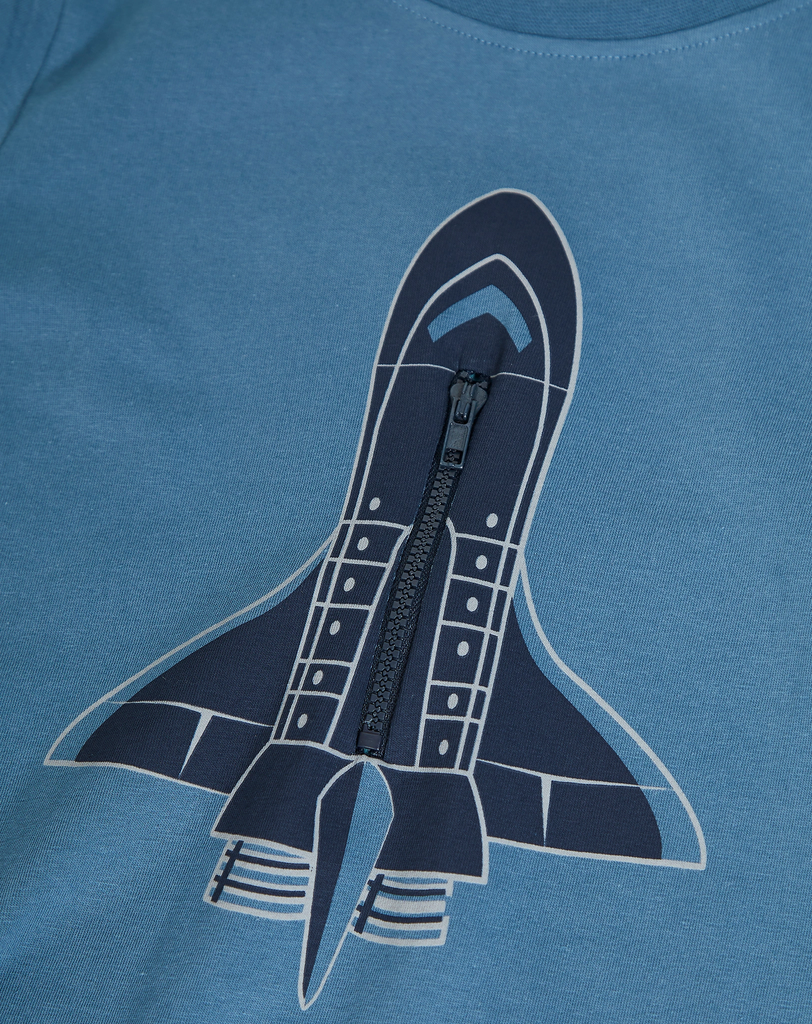 Langarmshirt SPACE SHUTTLE in real teal