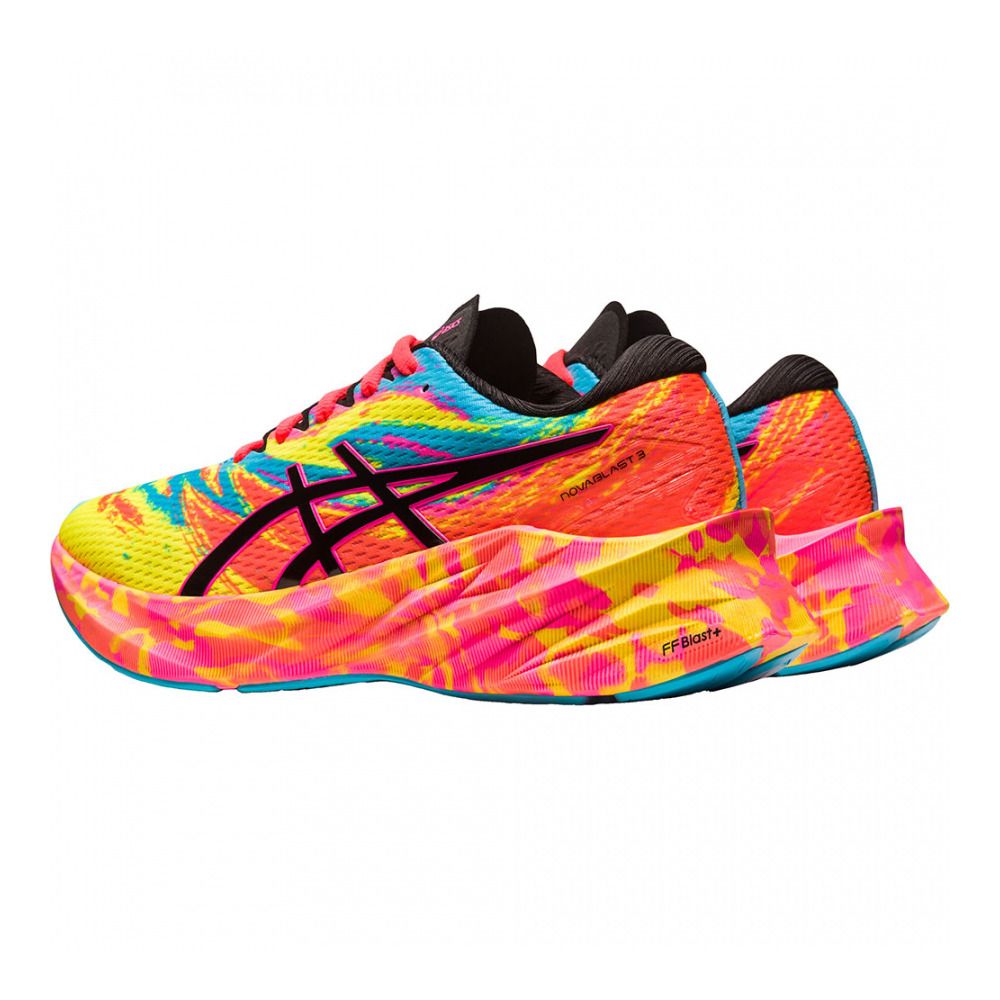 Asics NOVABLAST 3 - Chaussures running Femme aquarium/vibrant yellow