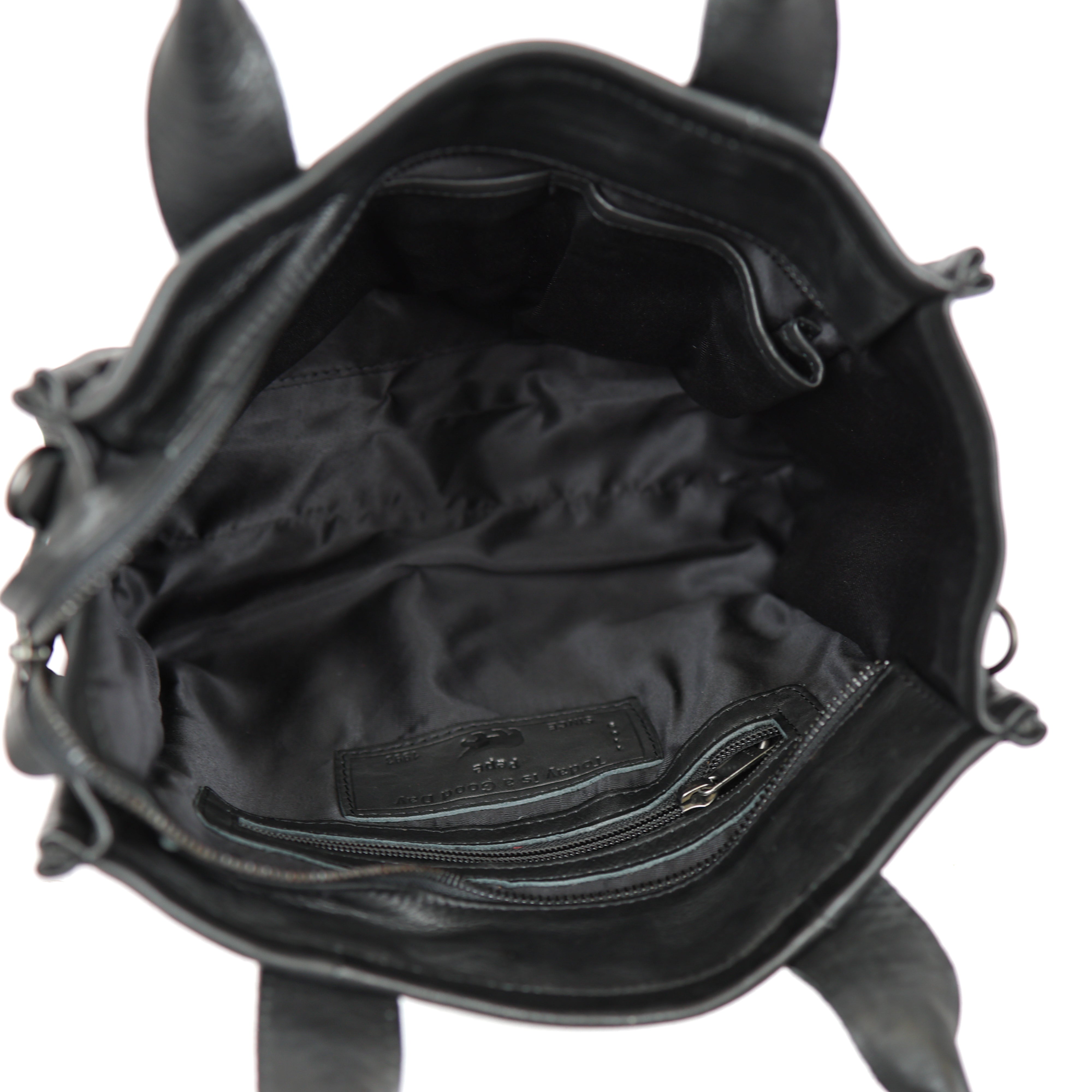 Tote bag 'Pepe' M zwart Zwart