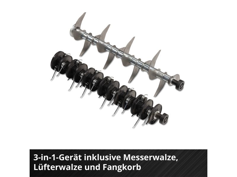 Einhell Akku-Vertikutierer-Lüfter, GE-SA 36/35 Li-Solo Perfekte Rasenpflege ohne Kabel